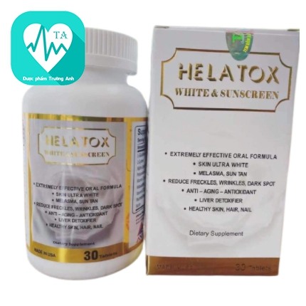 Helatox - Viên uống trắng da, trị nám hiệu quả của USA