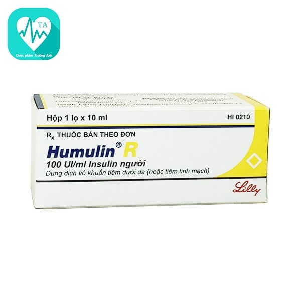 Humulin R 100IU/ml 10ml - Thuốc điều trị đái tháo đường của USA
