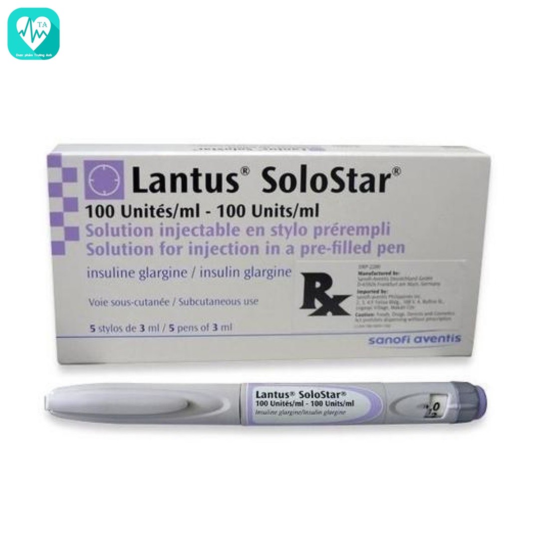 Lantus Solostar 100units/ml - 3ml - Thuốc điều trị tiểu đường của France