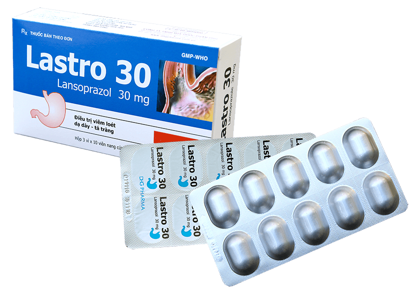 Lastro 30 - Thuốc điều trị viêm loét dạ dày hiệu quả