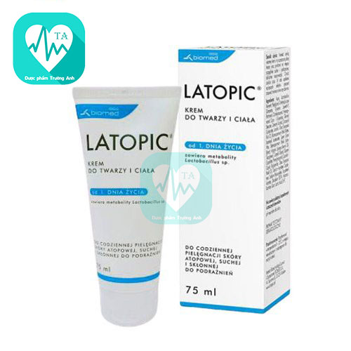 Latopic Face And Body Cream 75ml - Giúp chăm sóc da toàn diện