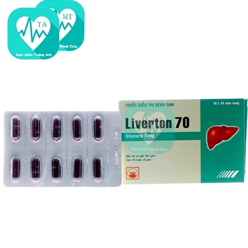 Liverton 70 Pymepharco - Thuốc điều trị suy chức năng gan hiệu quả