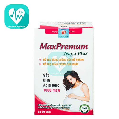 Maxpremum Naga Plus Vesta - Giúp bổ sung sắt, DHA, acid folic