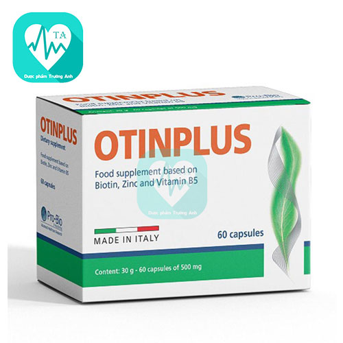 Otinplus - Giúp bổ sung Biotin, Kẽm, Vitamin B5 cho cơ thể