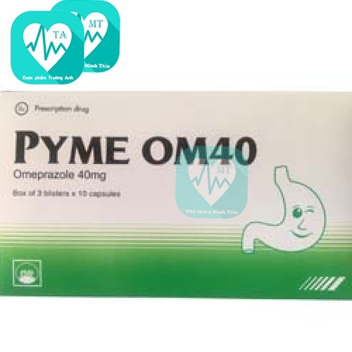 Pyme OM40 Pymepharco (viên) - Thuốc điều trị loét dạ dày, tá tràng