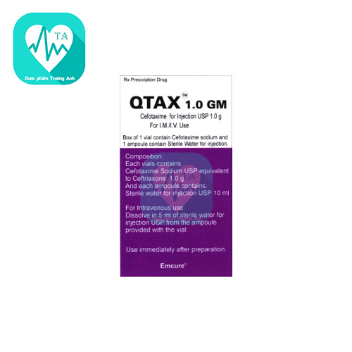 Qtax 1.0 GM Samrudh Pharma - Thuốc điều trị nhiễm khuẩn hiệu quả