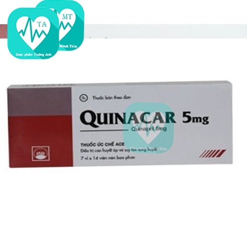 Quinacar 5 Pymepharco - Thuốc điều trị tăng huyết áp vô căn hiệu quả