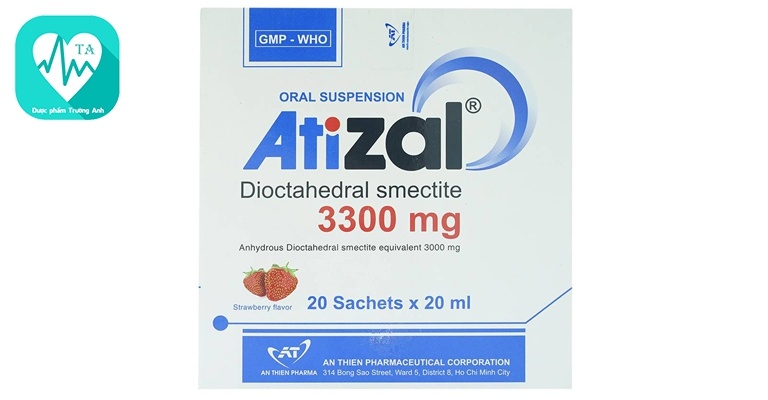 Atizal 3300mg - Thuốc điều trị tiêu chảy cấp và mãn tính hiệu quả