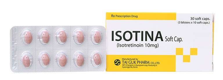 Isotina - Thuốc điều trị mụn trứng cá nặng của Korea