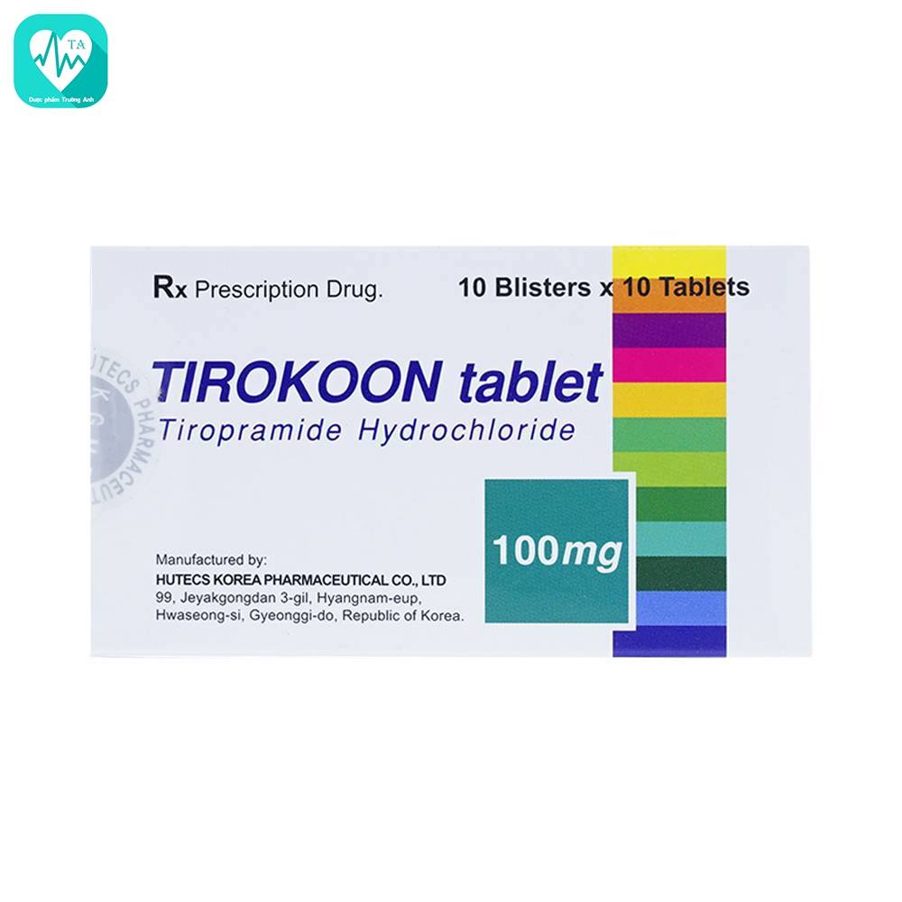 Tirokoon -  Thuốc điều trị co thắt dạ dày ruột hiệu quả của Korea
