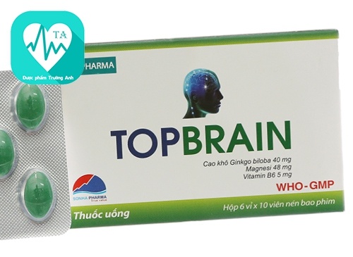 Topbrain - Giúp tăng tuần hoàn não hiệu quả của BV Pharma