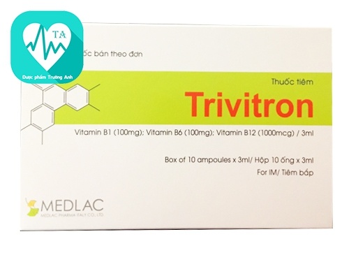 Trivitron tiêm - Thuốc điều trị rối loạn thần kinh ngoại biên của Medlac