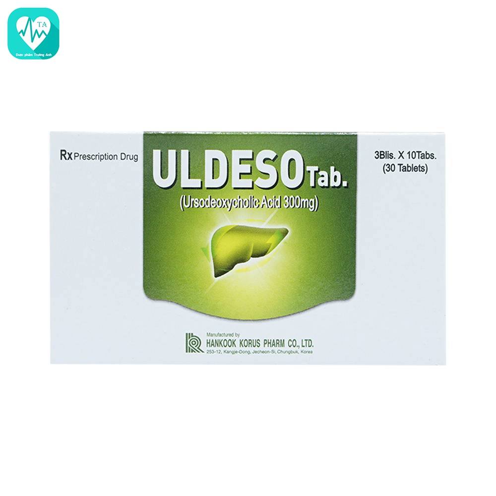Uldeso Tab - Thuốc điều trị nghẽn ống mật và túi mật hiệu quả của Korea