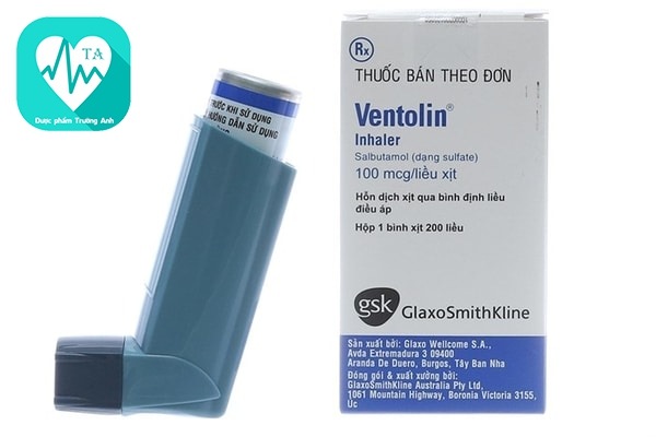 Ventolin inhaler (xịt) - Thuốc điều trị hen phế quản hiệu quả của Spain