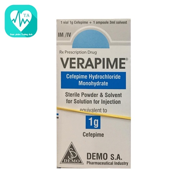 Verapime 1g - Thuốc điều trị nhiễm khuẩn hiệu quả của Hy Lạp