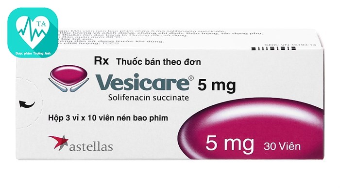 Vesicare 5mg - Thuốc điều trị tiểu không tự chủ hiệu quả của Hà Lan
