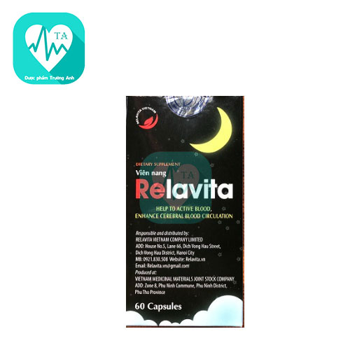 Viên nang Relavita - Giúp ngủ ngon giấc, dễ đi vào giấc ngủ