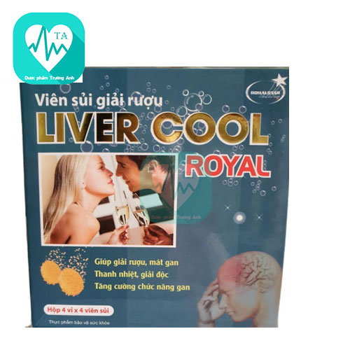 Viên sủi giải rượu Liver Cool Royal - Giảm đau đầu, khó chịu