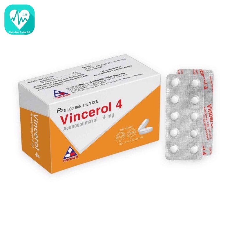 Vincerol 4mg - Thuốc điều trị huyết khối tĩnh mạch hiệu quả