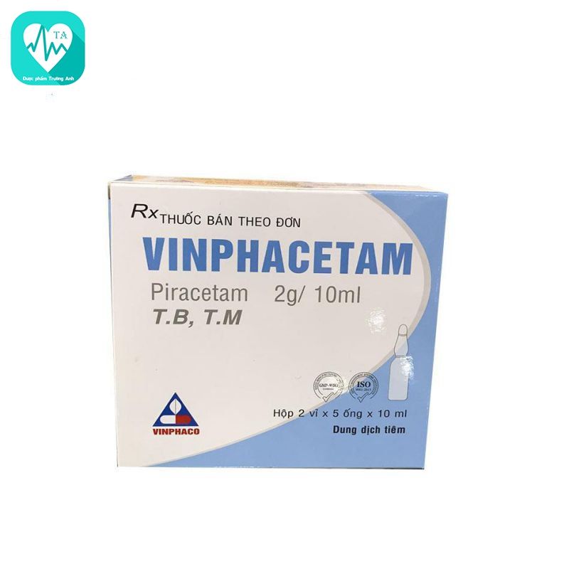 Vinphacetam 2g/10ml - Thuốc điều trị rối loạn thần kinh não bộ của Vinphaco