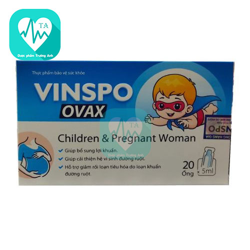 Vinspo Ovax Tradiphar - Giúp bổ sung lợi khuẩn đường ruột