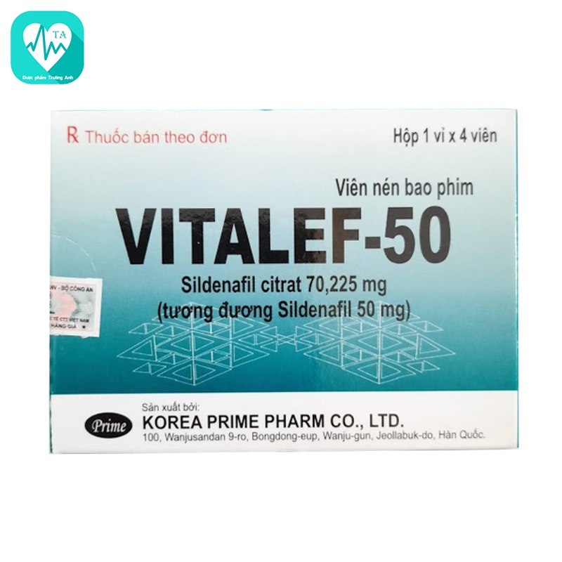 Vitalef 50 - Thuốc điều trị rối loạn cương dương của Korea