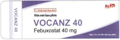 Vocanz 40mg - Thuốc điều trị tăng acid uric máu hiệu quả của TW2