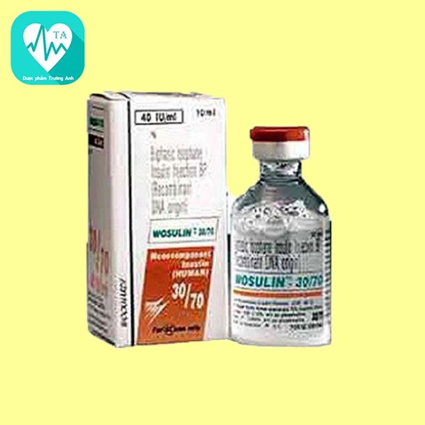 Wosulin 30/70 40IU/ml 10ml - Thuốc điều trị đái tháo đường của India