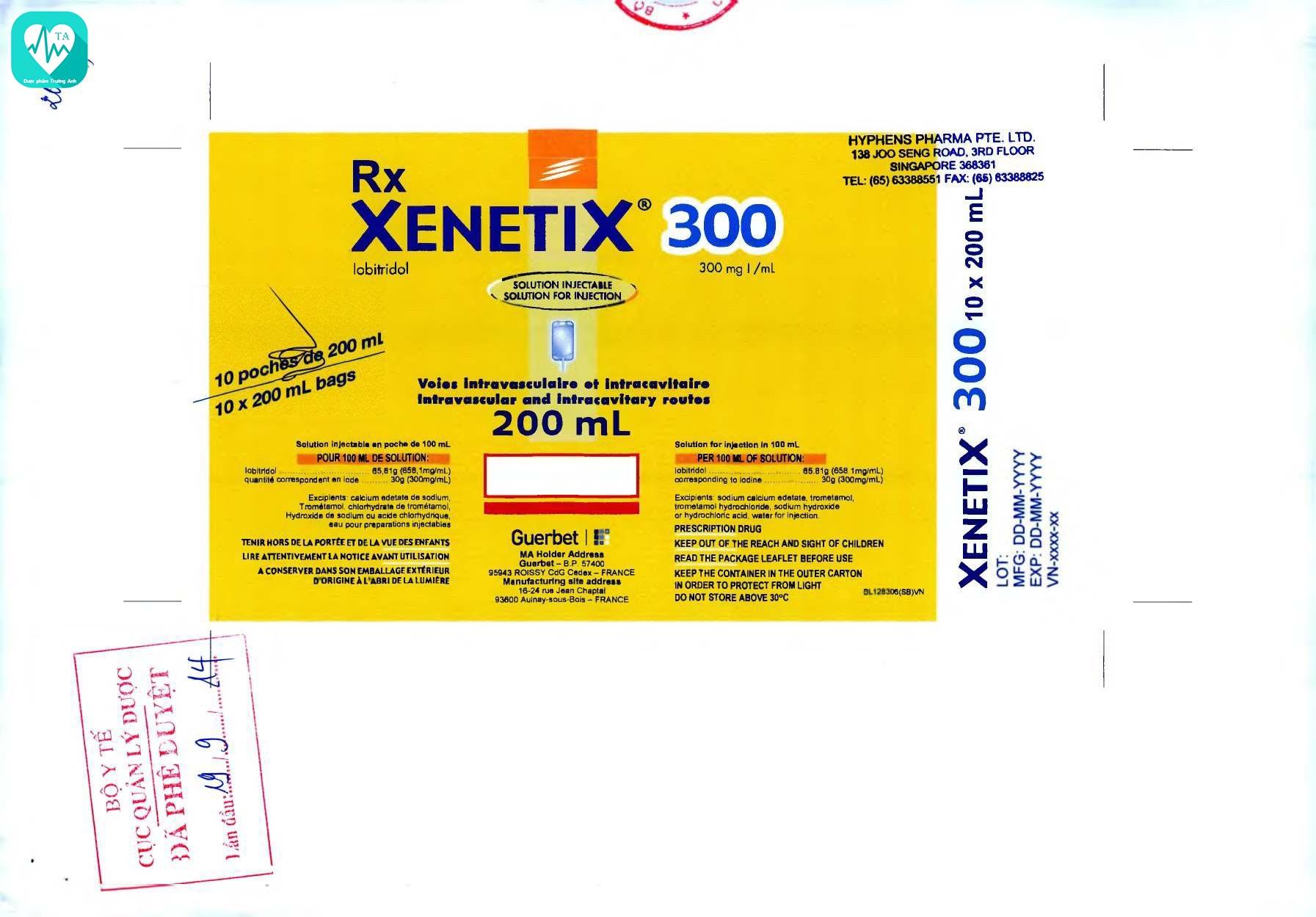 Xenetix 300 (200ml) - Thuốc hỗ trợ chẩn đoán chụp X quang của Germany
