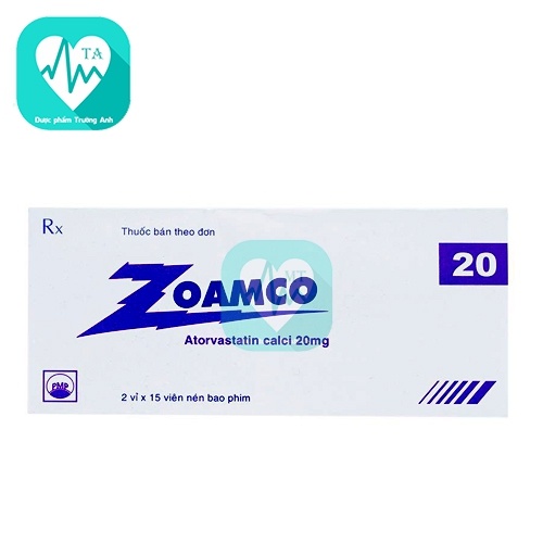 Zoamco 20mg Pymepharco - Thuốc điều trị tăng mỡ máu hiệu quả
